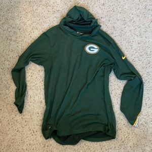 Packers nike Long sleeve hooded T-shirt